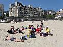 Repas sur la plage avant d'en découdre